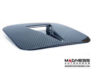 FIAT 500 Hood Scoop - ABARTH AC Style Air Intake - Carbon Fiber 